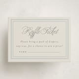 "On Board" - Baby Shower Mini Insert Cards in Fog by Stephanie Hawkes - Front