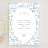 "Foxy Baby Shower" - Baby Shower Mini Insert Cards in Denim by Hallie Fischer - Front