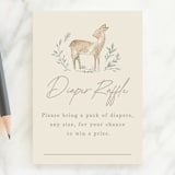 "Vintage woodland" - Baby Shower Mini Insert Cards in Ginger by Creo Study - Front