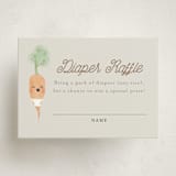 "Little Sprout" - Baby Shower Mini Insert Cards in Grain by Itsy Belle Studio - Front