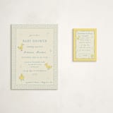 "Sweet Peeps" - Baby Shower Mini Insert Cards in Robin’s Egg by Sarah Rosenthal - With Invitation