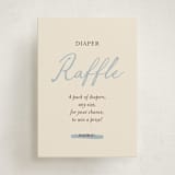 "Baby Bow" - Baby Shower Mini Insert Cards in Denim by Ani Somi - Front