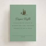 "Winter Cabin" - Baby Shower Mini Insert Cards in Pine by Jen Ramsey - Front