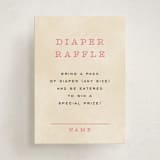 "Holiday Greetings" - Baby Shower Mini Insert Cards in Cotton Candy by Pixel and Hank - Front