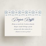 "Talavera Tiles" - Baby Shower Mini Insert Cards in Sky by Olivia Raufman - Front