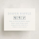 "Petite Jolie" - Baby Shower Mini Insert Cards in Bluebell by Hannah Bowman - Front