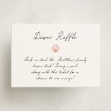 "Ocean Love" - Baby Shower Mini Insert Cards in Peony by Alston Foster - Front