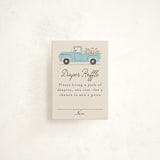 "Classic Truck" - Baby Shower Mini Insert Cards in Lake by Karidy Walker - Front