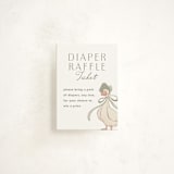"Story Book Frame" - Baby Shower Mini Insert Cards in Sage by Kristen Smith - Front