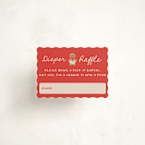 "Merry Little" - Baby Shower Mini Insert Cards in Santa by Claudia Orengo - Front