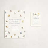 "Sweetie" - Baby Shower Mini Insert Cards in Wildflower by Paper Raven Co. - With Invitation