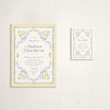 "Baby Eyelet" - Baby Shower Mini Insert Cards in Sunshine by Erin L. Wilson - With Invitation