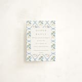 "BlueFloralbaby" - Baby Shower Mini Insert Cards in Icing by samovilka - Front