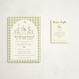 "Somebunny Special Storybook" - Baby Shower Mini Insert Cards in Grass by Holton Art and Design - With Invitation