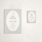 "boujee" - Baby Shower Mini Insert Cards in Blueberry by Benita Crandall - With Invitation