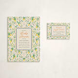 "Petit Lemon" - Baby Shower Mini Insert Cards in Cinque Terre by Jackie Crawford - With Invitation