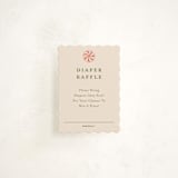 "Peppermint" - Baby Shower Mini Insert Cards in Peppermint by Stephanie Heinrich Godbout - Front