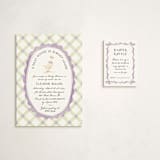 "Cute Goose almost loose" - Baby Shower Mini Insert Cards in Berry by Pati Cascino - With Invitation