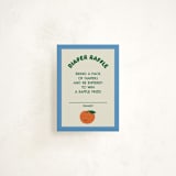 "little cutie sticker" - Baby Shower Mini Insert Cards in Aqua by Studio Suku - Front