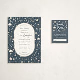 "Stellar" - Baby Shower Mini Insert Cards in Celestial by Leah Bisch - With Invitation