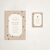 "Teddy Bear Stripes" - Baby Shower Mini Insert Cards in Beary by Cindy Reynolds - With Invitation