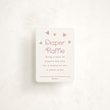 "Little Sweetheart" - Baby Shower Mini Insert Cards in Candy by letterfix - Front