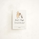 "Disney's Winnie the Pooh Mom to Bee" - Baby Shower Mini Insert Cards in Powder by Becky Nimoy - Front