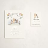 "Disney's Winnie the Pooh Mom to Bee" - Baby Shower Mini Insert Cards in Powder by Becky Nimoy - With Invitation