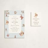 "Disney's Fun Pooh" - Baby Shower Mini Insert Cards in Sky by Teju Reval - With Invitation
