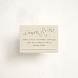 "Perfect Matcha" - Baby Shower Mini Insert Cards in Matcha by Ani Somi - Front