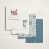 "Empire" - Fill-in Invitations in Dusty Blue by Jennifer Postorino - Back of Card Options