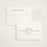 "Handwritten" - Fill-in Invitations in Wine by Cass Loh - FREE Recipient Addressing