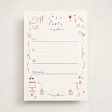 "Bon Vivant" - Fill-in Invitations in Cardinal by Ani Somi - Front