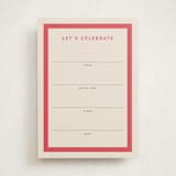"Montauk" - Fill-in Invitations in Berry by Megan Davis - Front