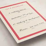 "Montauk" - Fill-in Invitations in Berry by Megan Davis - Detail