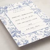 "Dreamy Toile" - Fill-in Invitations in Blueberry by Teju Reval - Detail