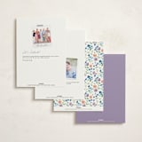"wildflowers crest" - Fill-in Invitations in Lavender by Cass Loh - Back of Card Options