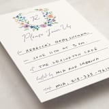 "wildflowers crest" - Fill-in Invitations in Lavender by Cass Loh - Detail