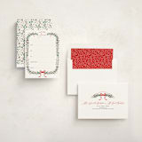 "Festive Vine" - Fill-in Invitations in Crimson by Susan Moyal - Assembled