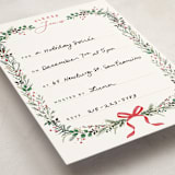 "Festive Vine" - Fill-in Invitations in Crimson by Susan Moyal - Detail