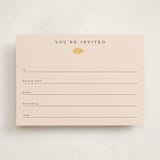 "Single Leaf" - Fill-in Invitations in Oat by Orasie - Front