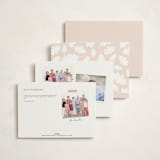 "Single Leaf" - Fill-in Invitations in Oat by Orasie - Back of Card Options