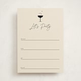 "A Little Shindig" - Fill-in Invitations in Champagne by mo kelley - Front