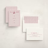 "vintage wedding cake" - Fill-in Invitations in Blush by Cass Loh - Assembled