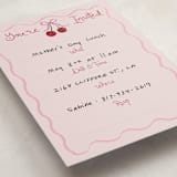 "vintage wedding cake" - Fill-in Invitations in Blush by Cass Loh - Detail