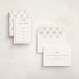"ribbon bow drawing" - Fill-in Invitations in Dusty Pink by Cass Loh - Assembled