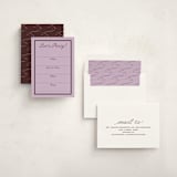 "cotillion" - Fill-in Invitations in Plum by Megan Davis - Assembled