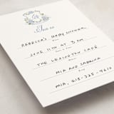 "SweetHearts" - Fill-in Invitations in Periwinkle by Design Lotus - Detail