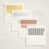 "Vintage Hotel" - Fill-in Invitations in Raven by Morgan Kendall - Envelope Liners