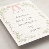 "Dainty Garden" - Fill-in Invitations in Blush by Paper Raven Co. - Detail